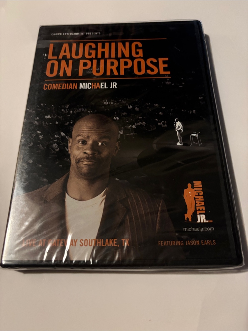 Laughing On Purpose - Comedian Michael Jr. DVD (Black & Orange)